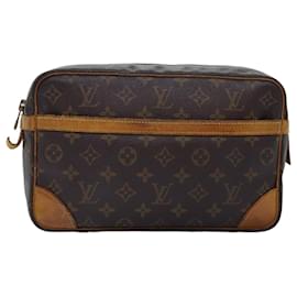 Louis Vuitton-Louis Vuitton Monogram Compiegne 28 Clutch Bag M51845 LV Auth 75160-Monogram