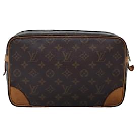 Louis Vuitton-Louis Vuitton Monogram Compiegne 28 Clutch Bag M51845 LV Auth 75160-Monogram