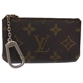 Louis Vuitton-LOUIS VUITTON Monogram Pochette Cles Coin Purse M62650 LV Auth 75659-Monogram