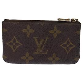 Louis Vuitton-LOUIS VUITTON Monogram Pochette Cles Coin Purse M62650 LV Auth 75659-Monogram