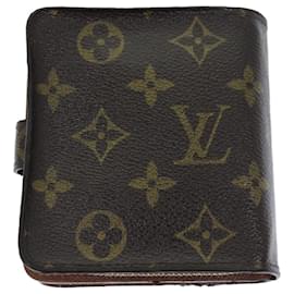 Louis Vuitton-Carteira compacta com zíper LOUIS VUITTON Monogram M61667 LV Auth yk12569-Monograma