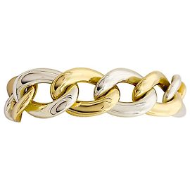 Pulsera Chaumet, eslabones grandes en dos tonos de oro. Otro