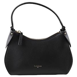 Autre Marque-Leather shoulder bag-Black