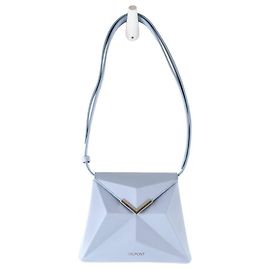 St Dupont Bolsa de ombro em couro Azul