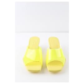 Autre Marque-Leather Heels-Yellow