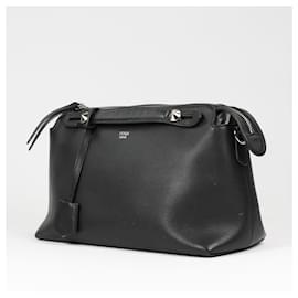 Fendi-FENDI Vitello Dolce By The Way Boston Handbag in Black-Black