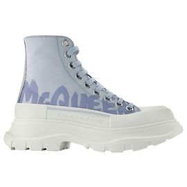 Tread Slick Sneakers – Alexander Mcqueen – Schwarz/Weiß - Leder Andere Python drucken