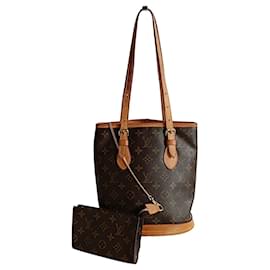 Louis Vuitton-Louis Vuitton Bucket PM shoulder bag in monogram canvas-Brown