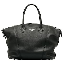Louis Vuitton-Louis Vuitton Parnasséa Lockit PM Leather Handbag M50028 in Very Good Condition-Black