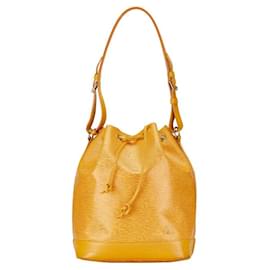 Louis Vuitton-Bolsa de ombro Louis Vuitton Epi Noe M44009 em couro em bom estado-Amarelo