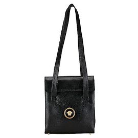 Sac fourre-tout en cuir Medusa Versace noir Noir