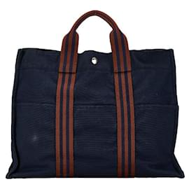Hermès-Hermes Fourre Tout MM Canvas Tote Bag in Good condition-Other