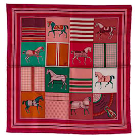 Hermès-Hermes Carré Couvertures et Tenues de Jour Silk Scarf Cotton Scarf in Excellent condition-Other