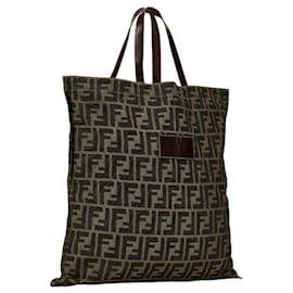 Fendi-Fendi Zucca Canvas Tote Bag Sac cabas en toile en bon état-Autre