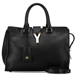 Yves Saint Laurent-Yves Saint Laurent Leather Chyc Cabas Bag Leather Handbag 311210 in good condition-Other