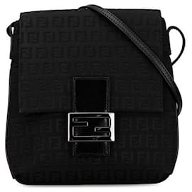 Fendi-Bolsa crossbody de lona Fendi Zucchino Bolsa crossbody de lona 8BT075 em boa condição-Outro