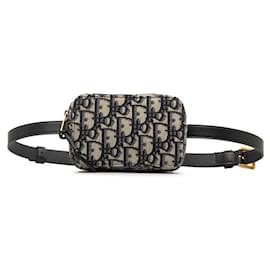 Dior-Dior Oblique Canvas Belt Bag Canvas Belt Bag in Good condition-Other