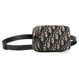 Dior-Dior Oblique Canvas Belt Bag Canvas Belt Bag in Good condition-Other
