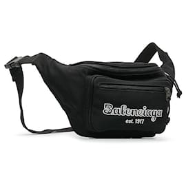 Balenciaga-Balenciaga Nylon Logo Belt Bag  Canvas Belt Bag 482389 in good condition-Other