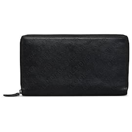 Balenciaga-Balenciaga Punching Logo Long Wallet  Leather Long Wallet 594317 in excellent condition-Other