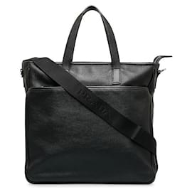 Prada-Prada Prada Leather 2WAY Handbag Shoulder Bag Leather Handbag in Good condition-Black