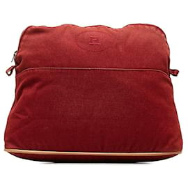 Hermès-Hermes Canvas Bolide Travel Pouch  Canvas Vanity Bag in Good condition-Other