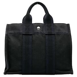 Hermès-Hermes Toile Fourre Tout PM  Canvas Handbag in Good condition-Other