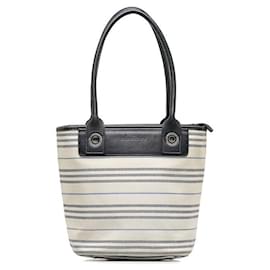 Burberry-Burberry Check Canvas Tote Bag  Canvas Tote Bag in Fair condition-Other