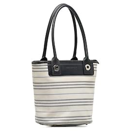 Burberry-Burberry Check Canvas Tote Bag  Canvas Tote Bag in Fair condition-Other