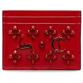 Christian Louboutin-Christian Louboutin Spike Studs Card Holder  Leather Card Case in Excellent condition-Other