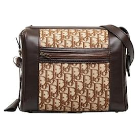 Dior-Dior Trotter Shoulder Bag  Canvas Shoulder Bag in Good condition-Other