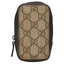 Gucci-Gucci GG Supreme Cigarette Case Canvas Vanity Bag 115262 in good condition-Other