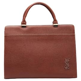 Yves Saint Laurent-Yves Saint Laurent Leather Handbag Leather Handbag in Good condition-Other