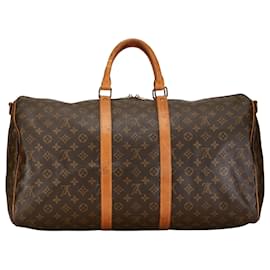 Louis Vuitton-Louis Vuitton Keepall Bandouliere 55-Brown