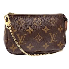 Louis Vuitton-Accessoires Mini Pochette Louis Vuitton-Marron