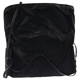 Rick Owens-Bolso tote extragrande Rick Owens en ante negro-Negro