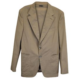 Blazer Tom Ford in cotone verde Verde Verde oliva