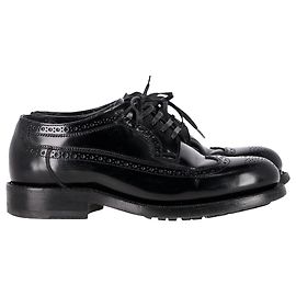 Céline Oxford stringate Celine Brogue in pelle di vitello nera Nero