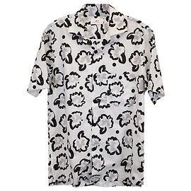 Autre Marque Sr. P. Camisa Estampada em Algodão Branco Outro