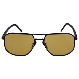 Prada 57mm Square Sunglasses In Black Metal Black