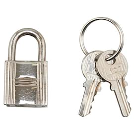 Hermès-Hermes Silver Padlock & Key Set Metal Other in Good condition-Other