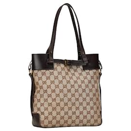 Gucci-Gucci GG Canvas Tote Bag Canvas Tote Bag 107757 in good condition-Other
