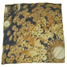 Hermès Foulard in seta Hermes FLEURS e CARLINES Altro