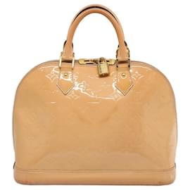 Louis Vuitton-LOUIS VUITTON Monogram Vernis Alma PM Bolso de mano Rose valerine M50412 autenticación 73627-Otro