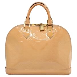 Louis Vuitton-LOUIS VUITTON Monogram Vernis Alma PM Hand Bag Rose valerine M50412 auth 73627-Other