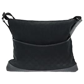 Gucci-gucci GG Canvas Shoulder Bag black 145856 auth 74657-Black