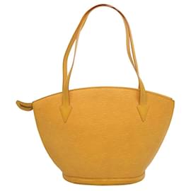 Louis Vuitton-LOUIS VUITTON Epi Saint Jacques Bolsa de Ombro Amarelo M52269 auth 75751-Amarelo