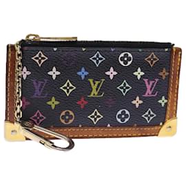 Louis Vuitton-Monedero Pochette Cles multicolor con monograma de LOUIS VUITTON Negro M92654 autenticación 75411-Negro