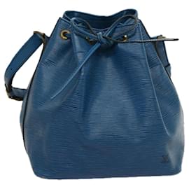 Louis Vuitton-LOUIS VUITTON Epi Petit Noe Shoulder Bag Blue M44105 LV Auth th4933-Blue