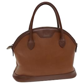 Autre Marque-Burberrys Hand Bag Leather Brown Auth bs14434-Brown